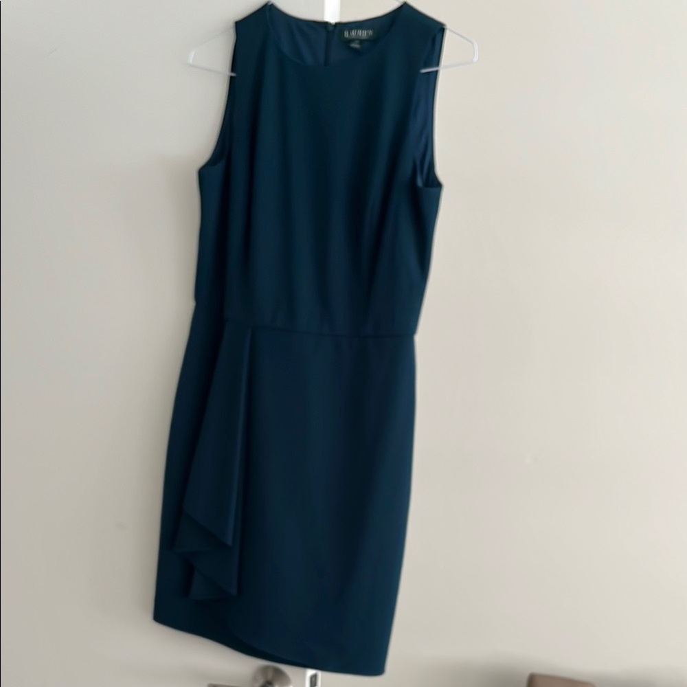 Ralph Lauren Elegant Blue Sleeveless Dress